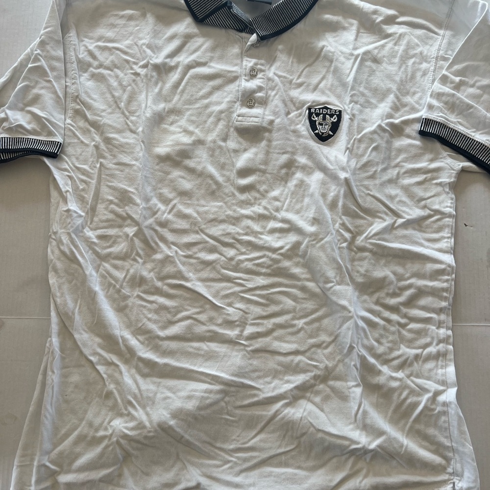 Vintage Retro Raider’s Men's White Polo Shirt